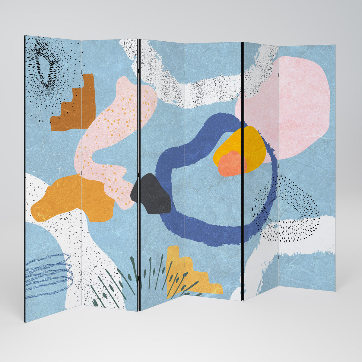DREAMY SWIRLS 6-teiliger Paravent