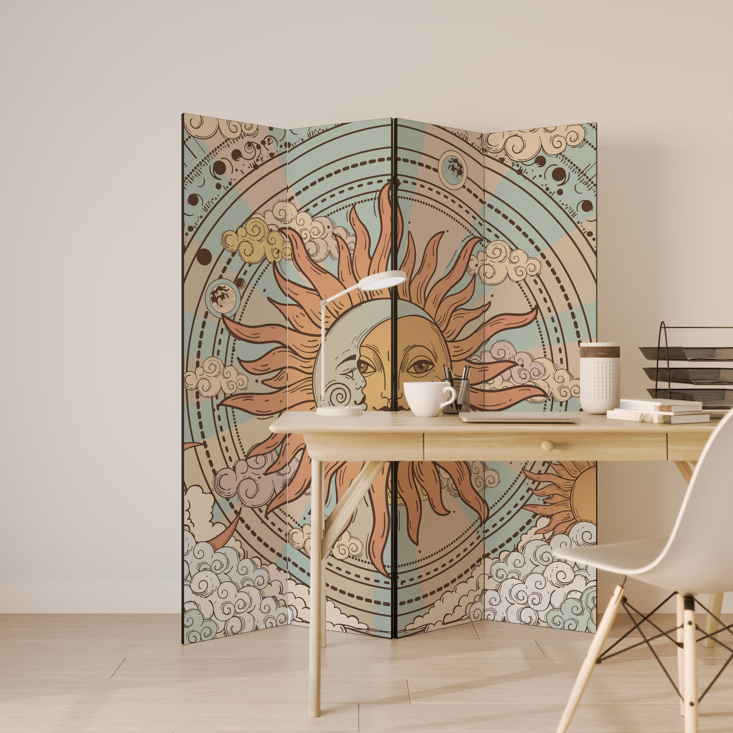 MYSTICAL STRUCTURE 4dílný paraván