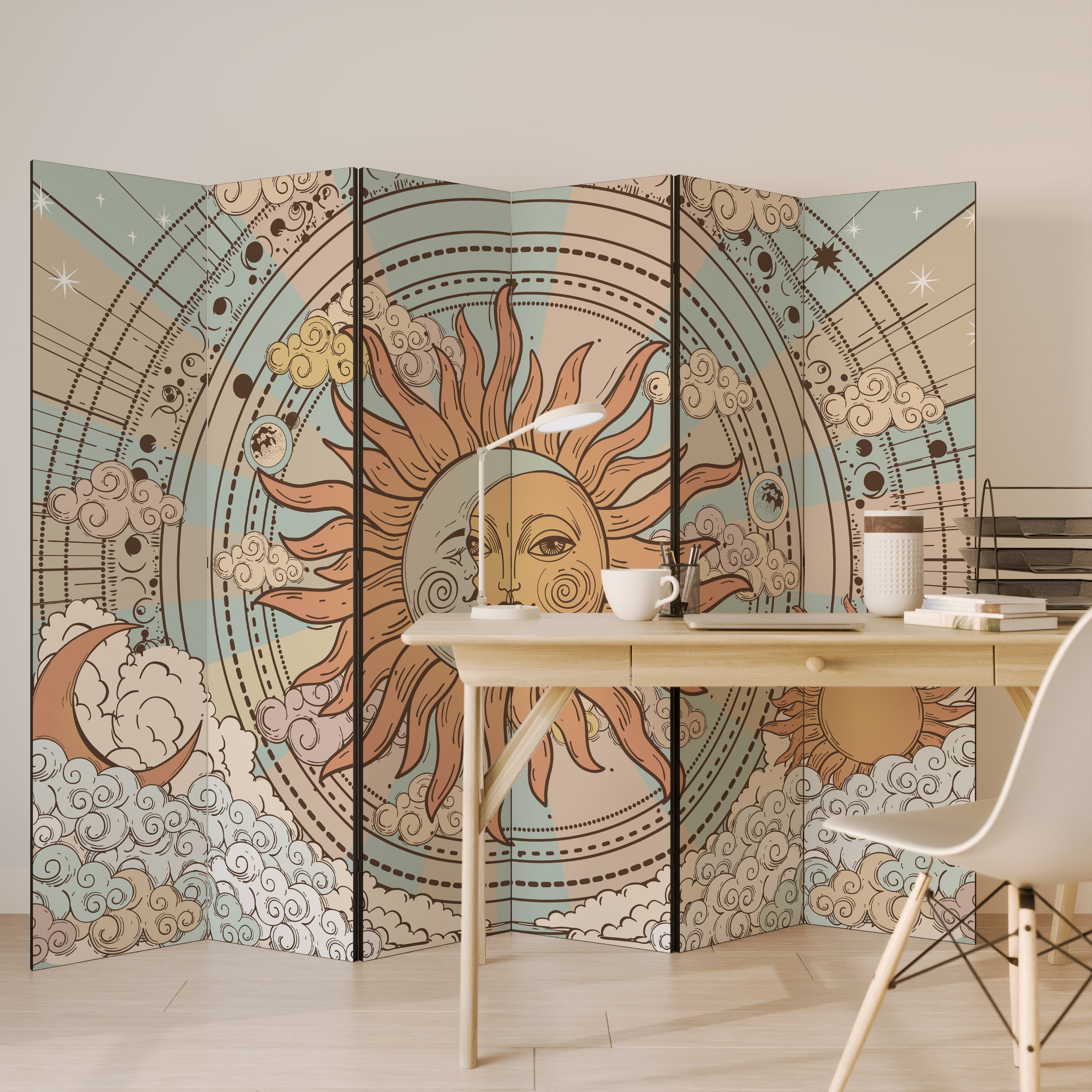 MYSTICAL STRUCTURE 6-Panel Room Divider