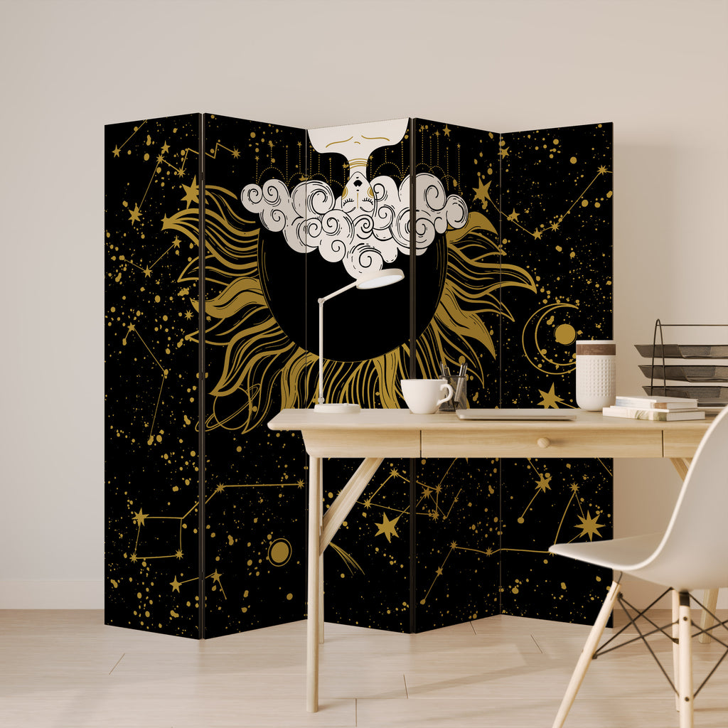 STELLAR CONSTELLATIONS Dekorativ rumsavdelare – 5 paneler