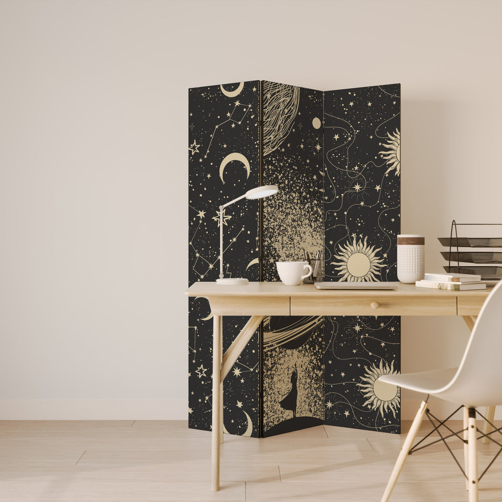 BRILLIANT UNIVERSE 3-Panel Room Divider