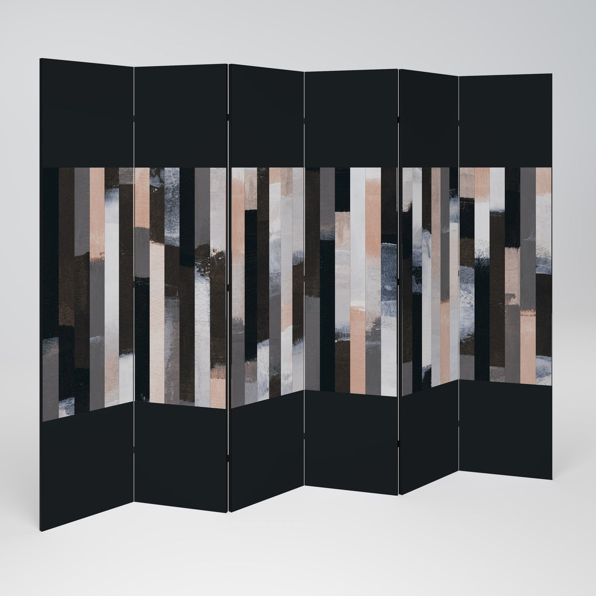 COLLAGE OF RECTANGLES 6-Panel Room Divider