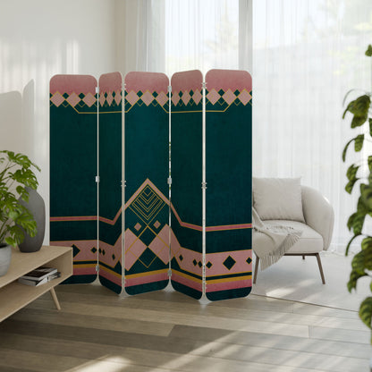 ROYAL COMPOSITION 5-Panel Plywood Room Divider