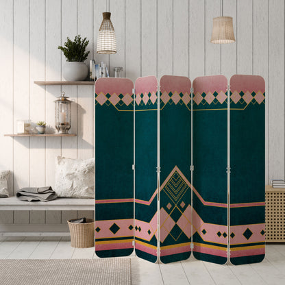 ROYAL COMPOSITION 5-Panel Plywood Room Divider