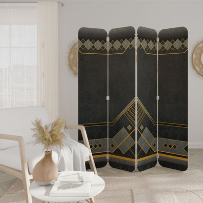 ROYAL ORDINARINESS 4-Panel Plywood Room Divider