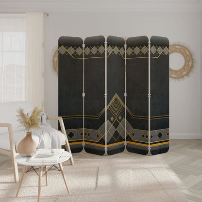 ROYAL ORDINARINESS 5-Panel Plywood Room Divider