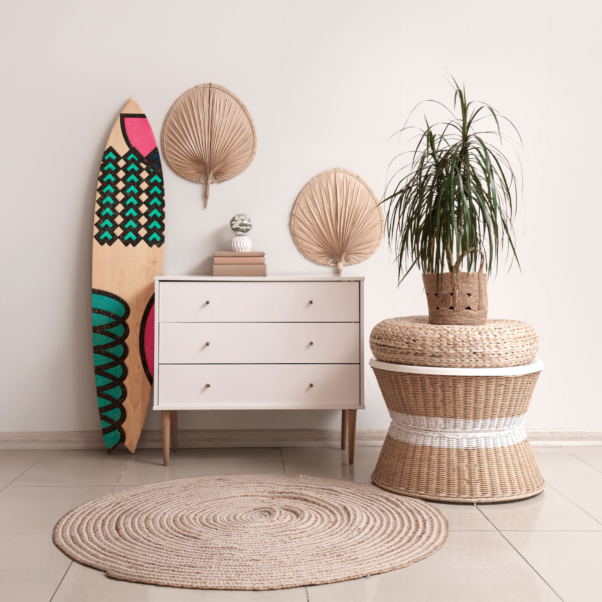 GEOMETRIC RHAPSODY Surfboard Decorative Panel