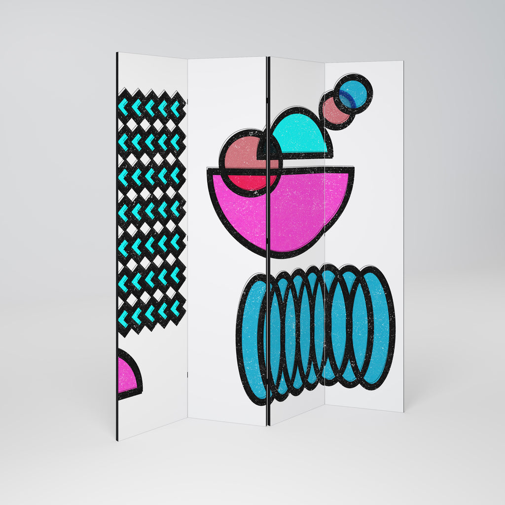 GEOMETRIC RHAPSODY 4-teiliger Paravent