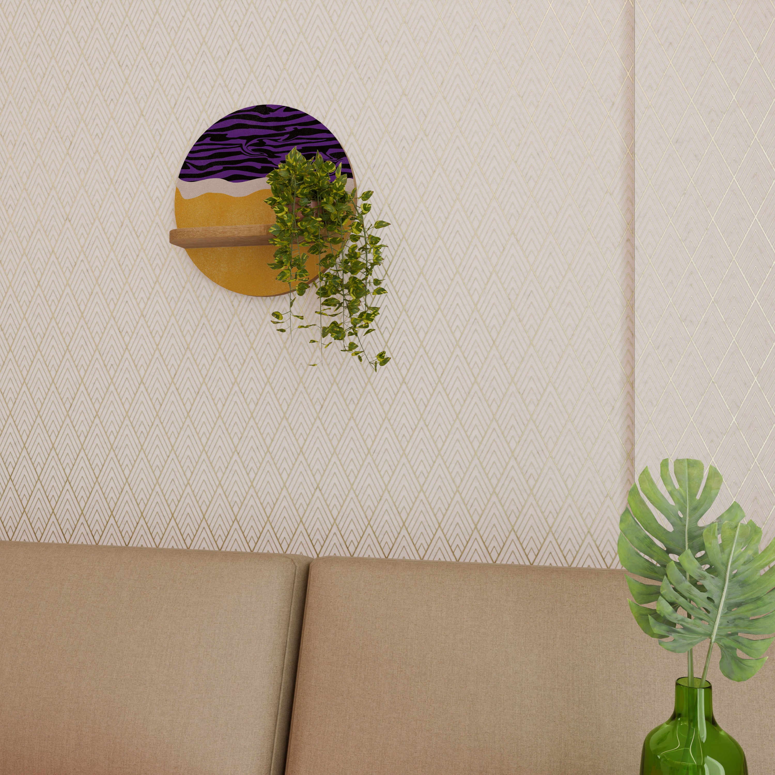 INDEPENDENT BORDER Decorative Art Shelf