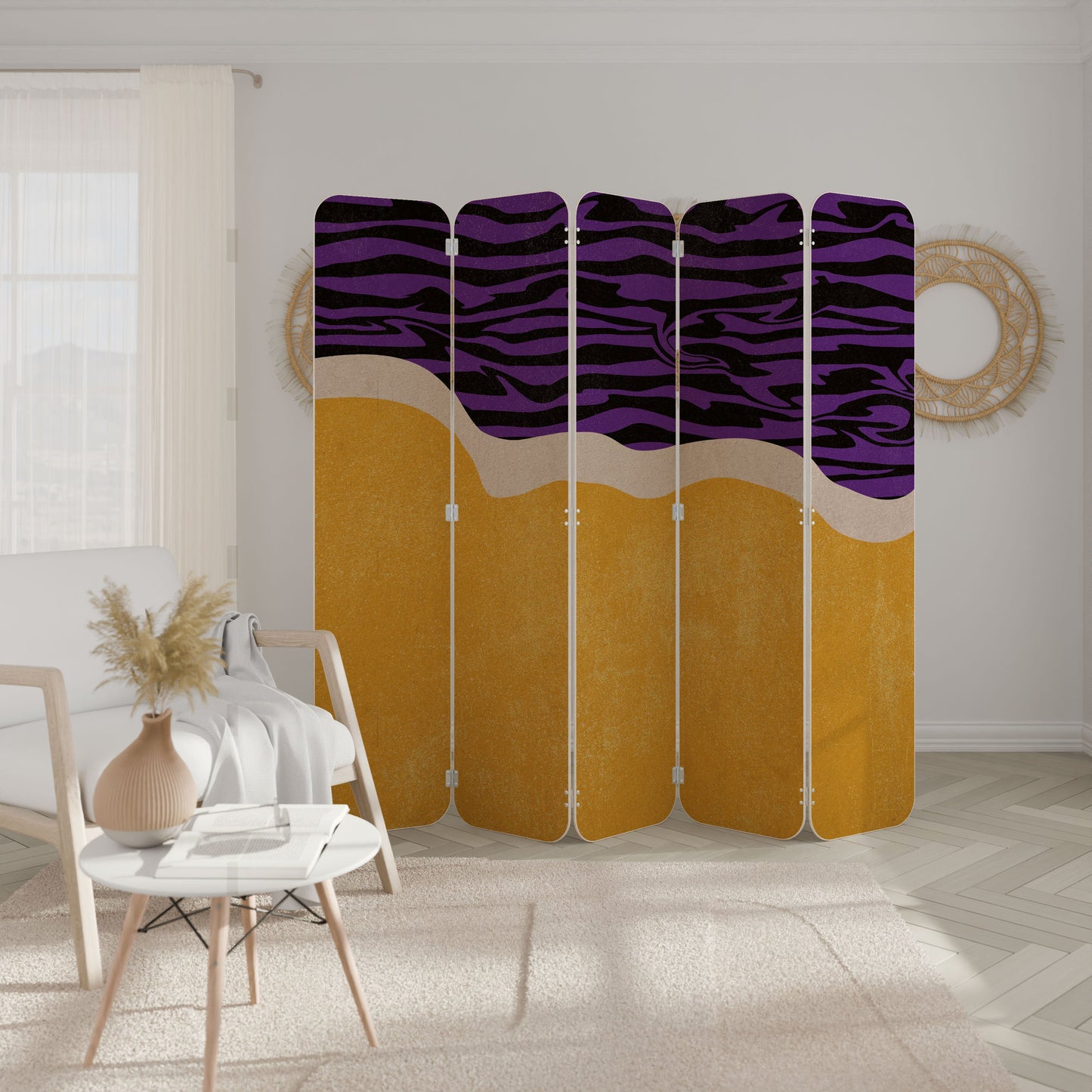 INDEPENDENT BORDER 5-Panel Plywood Room Divider