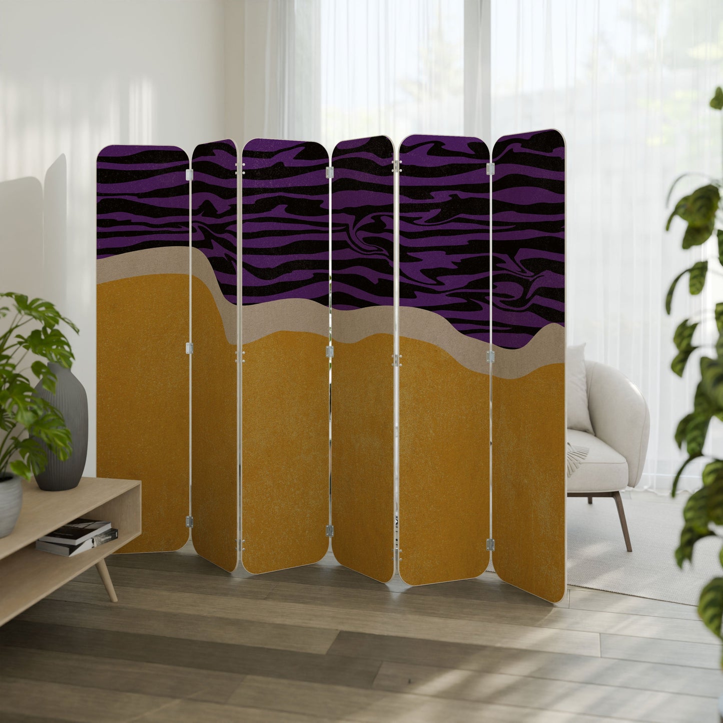 INDEPENDENT BORDER 6-Panel Plywood Room Divider