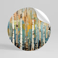 BIRCH KALEIDOSCOPE Runder Wandsticker zum Abziehen und Aufkleben