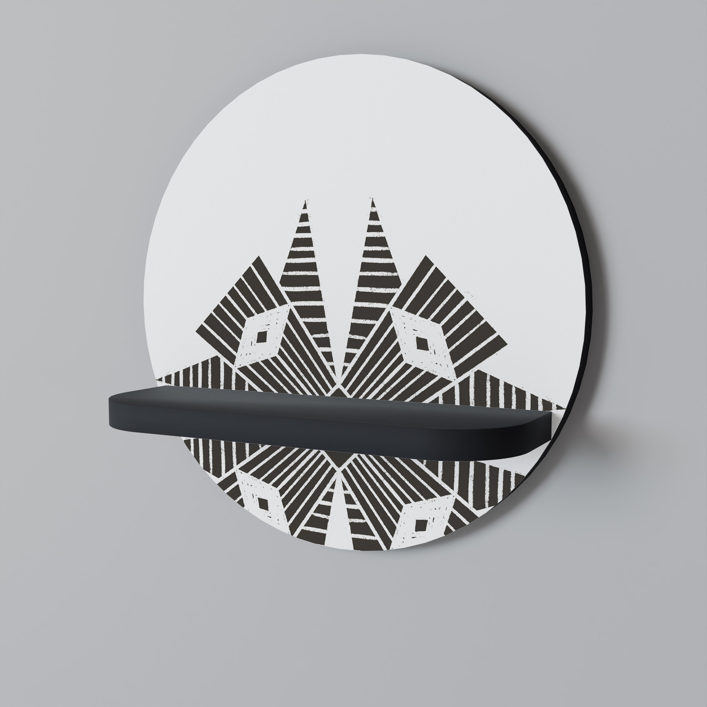 MONOCHROME NEXUS Decorative Art Shelf