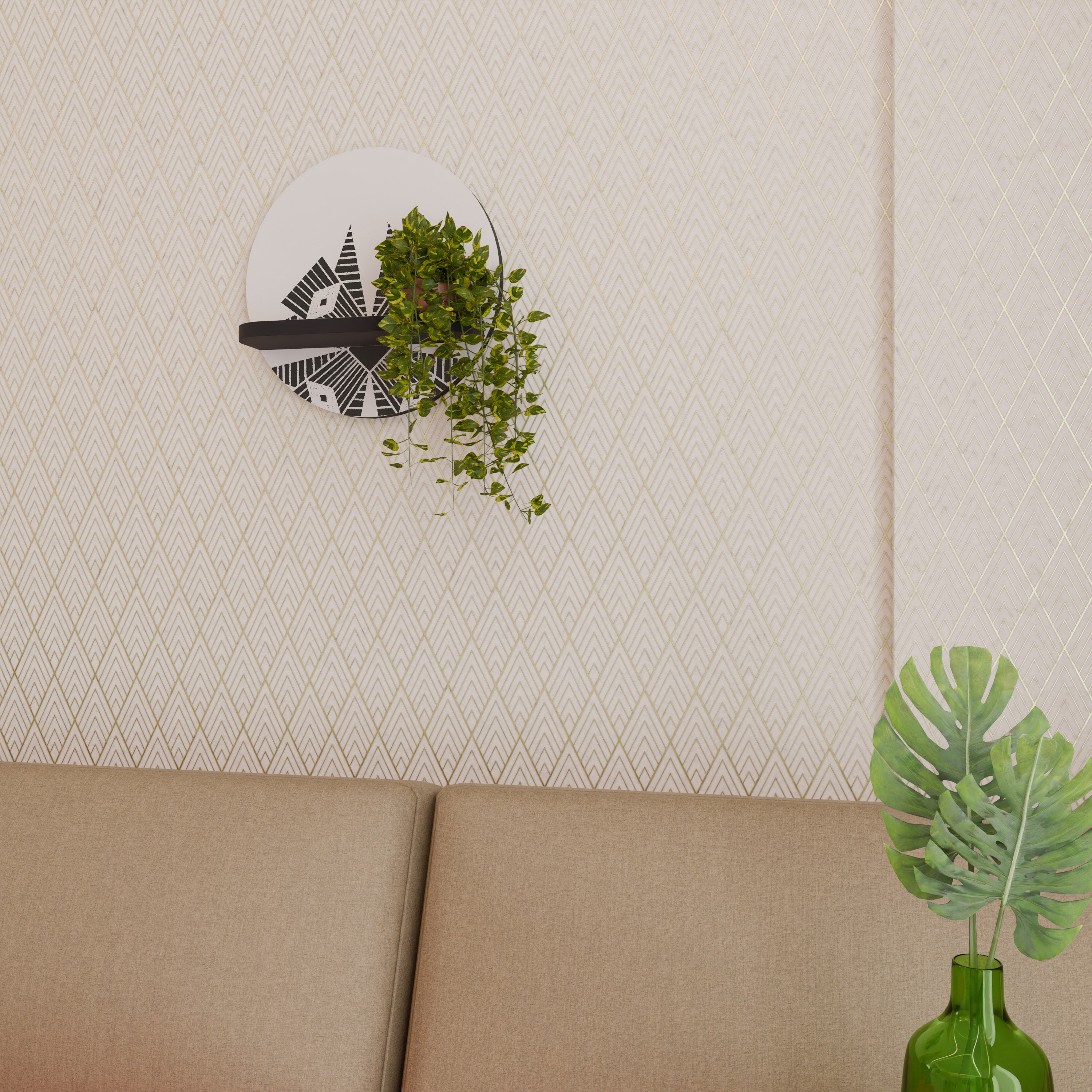 MONOCHROME NEXUS Decorative Art Shelf