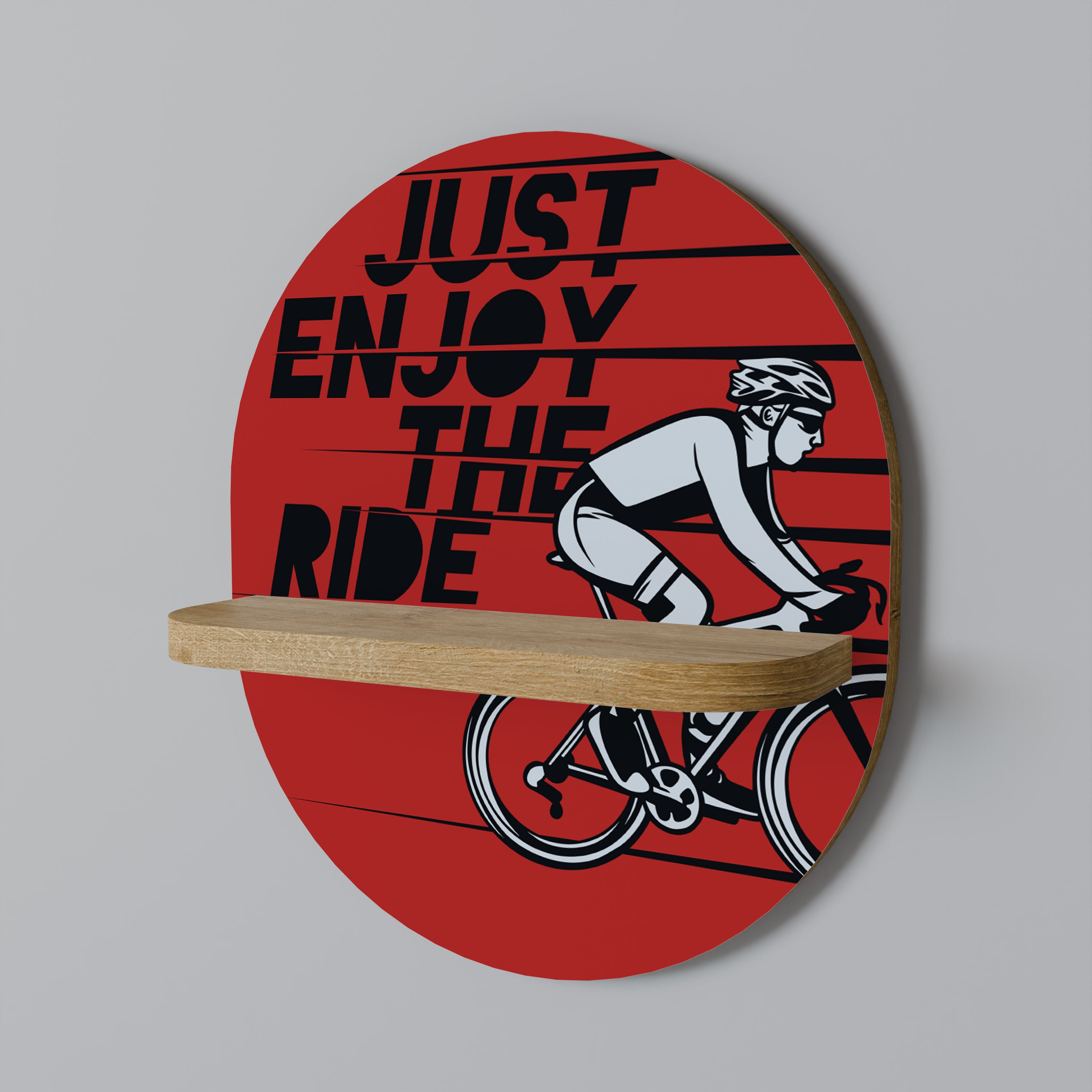 ENJOY THE RIDE Decorative Art Shelf