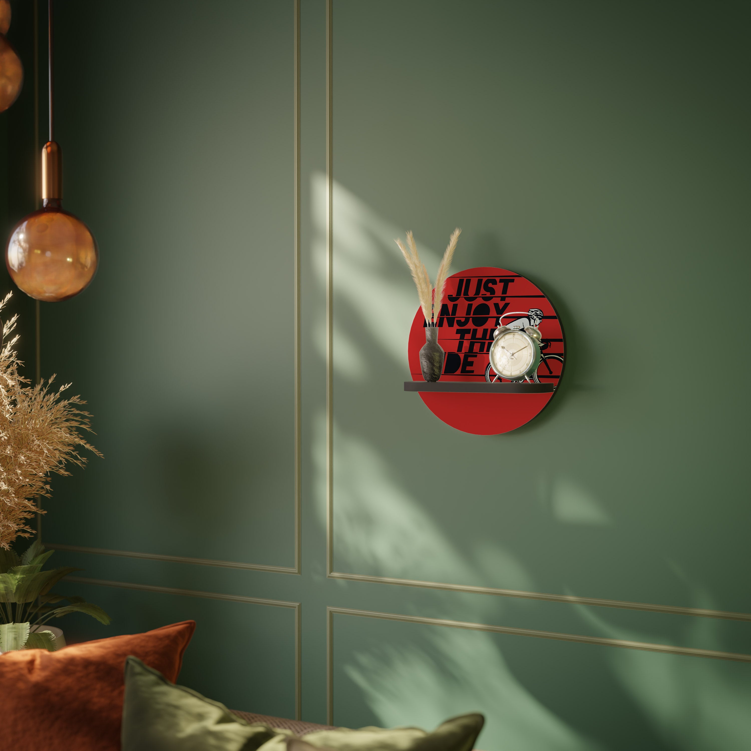 ENJOY THE RIDE Decorative Art Shelf