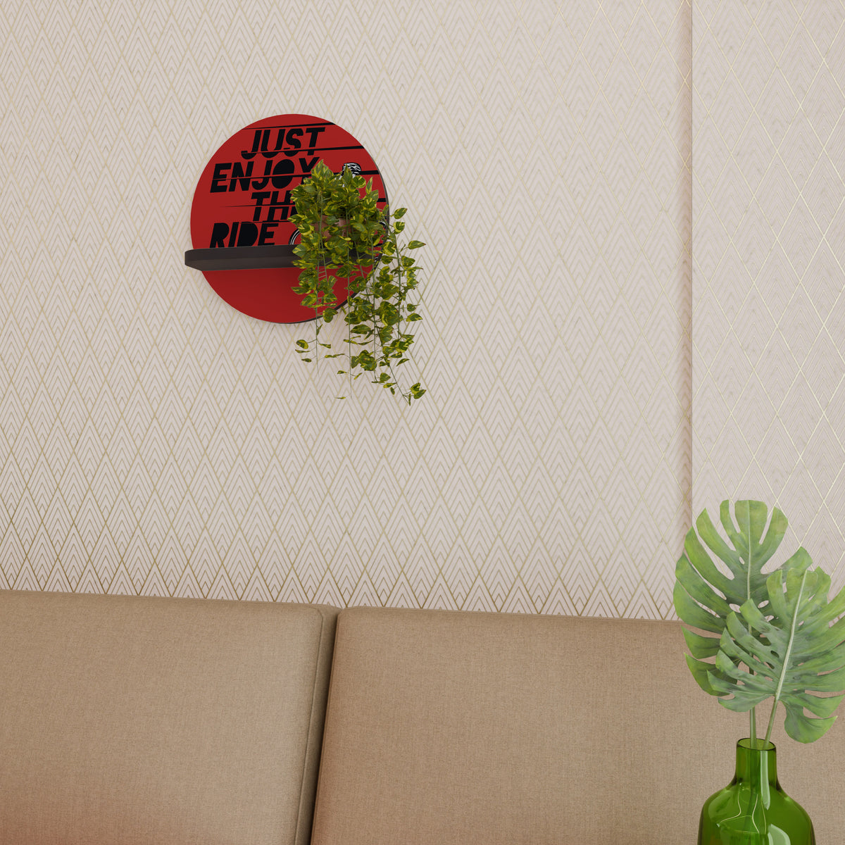 ENJOY THE RIDE Art Shelf