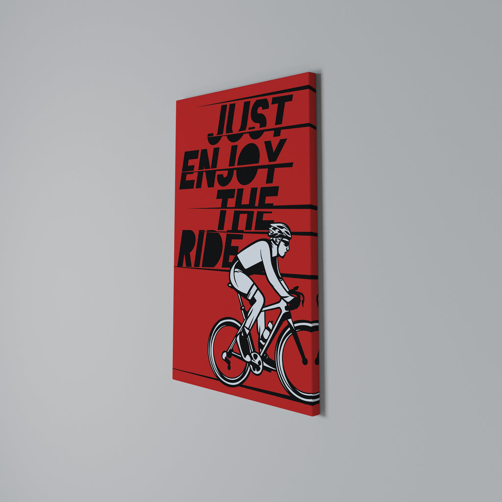 ENJOY THE RIDE Vertical Canvas Print