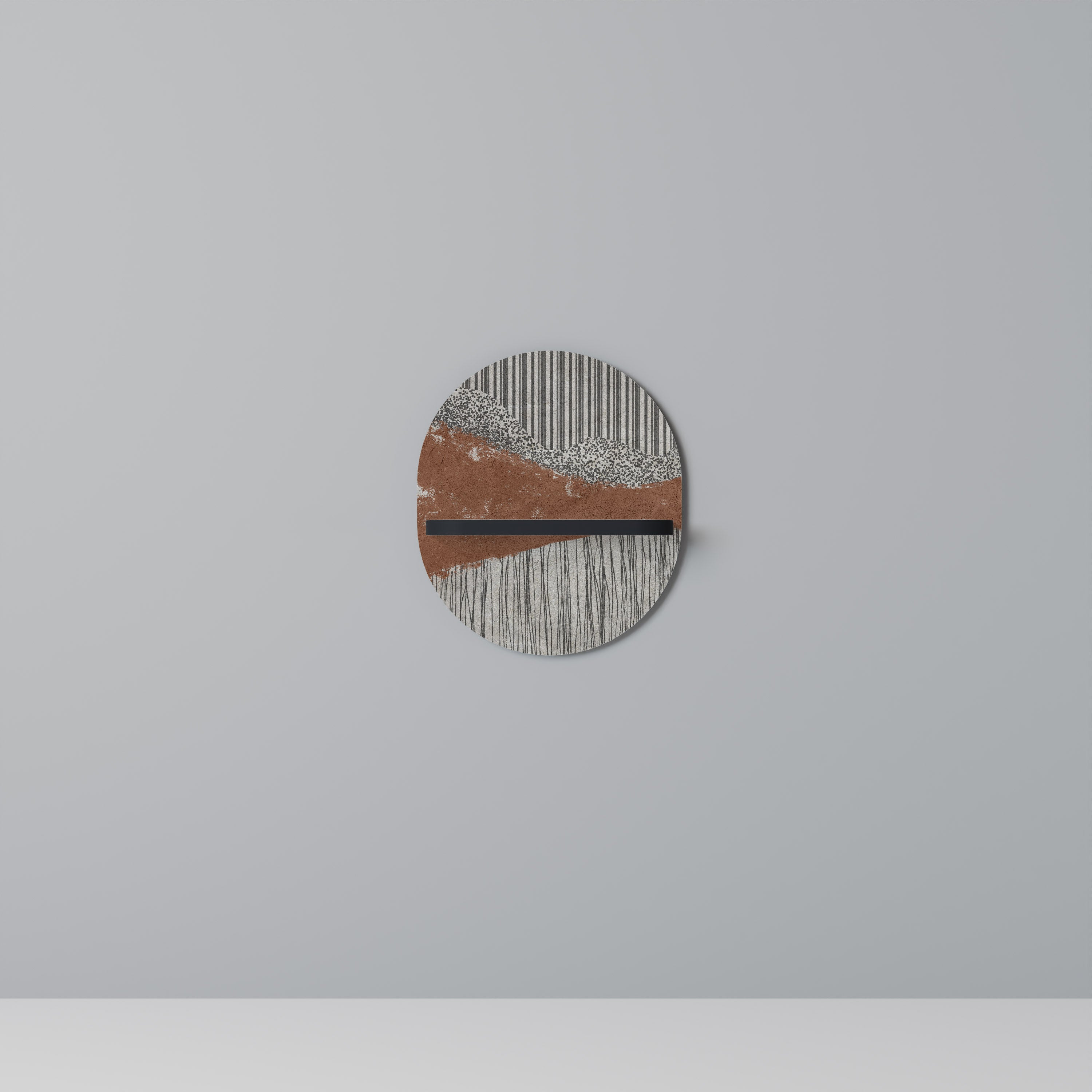 STRIPED TERRAIN Decorative Art Shelf