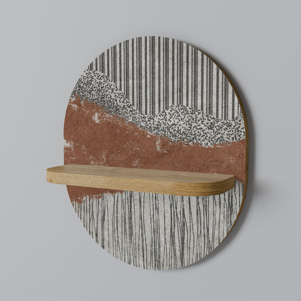 STRIPED TERRAIN Decorative Art Shelf