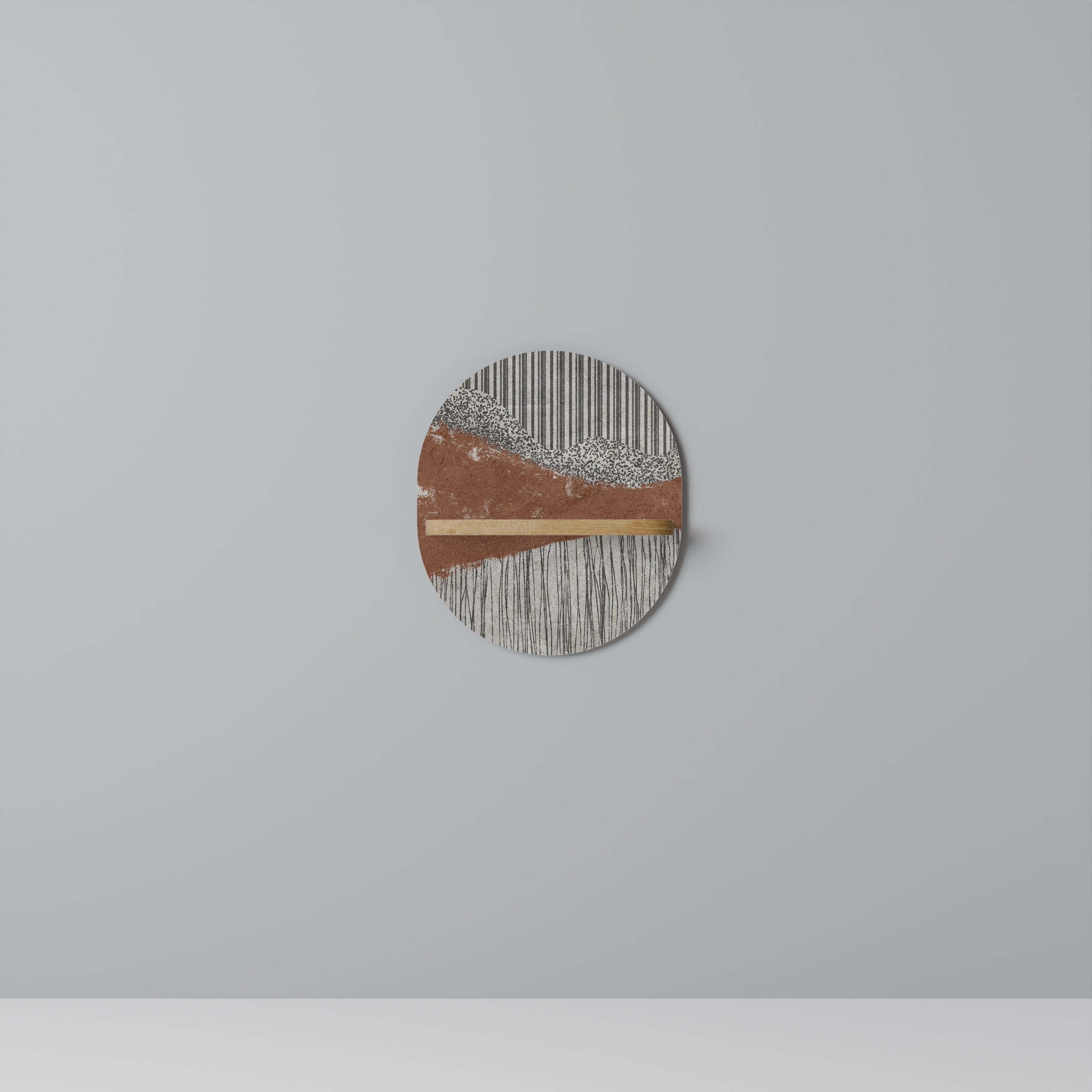 STRIPED TERRAIN Decorative Art Shelf