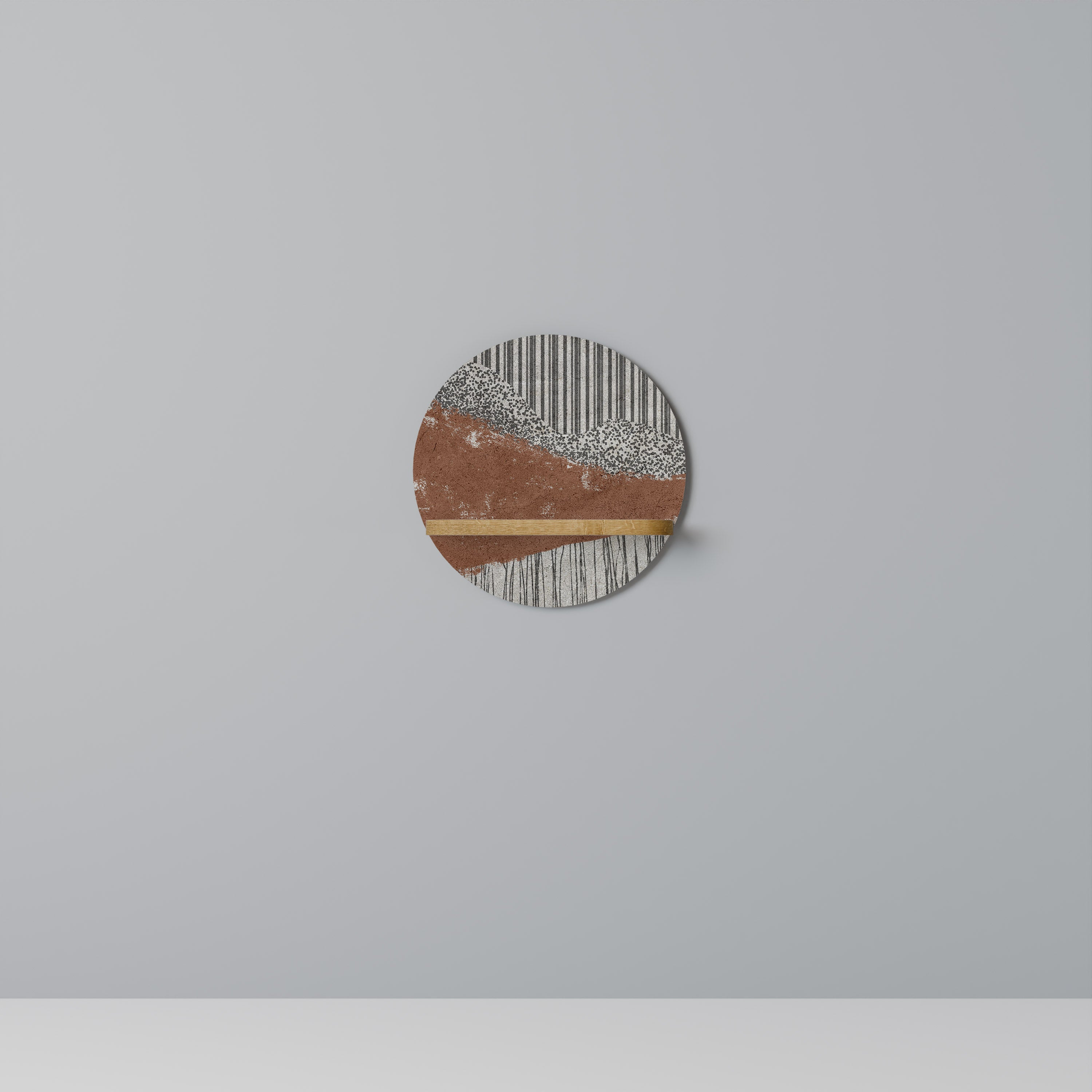 STRIPED TERRAIN Decorative Art Shelf