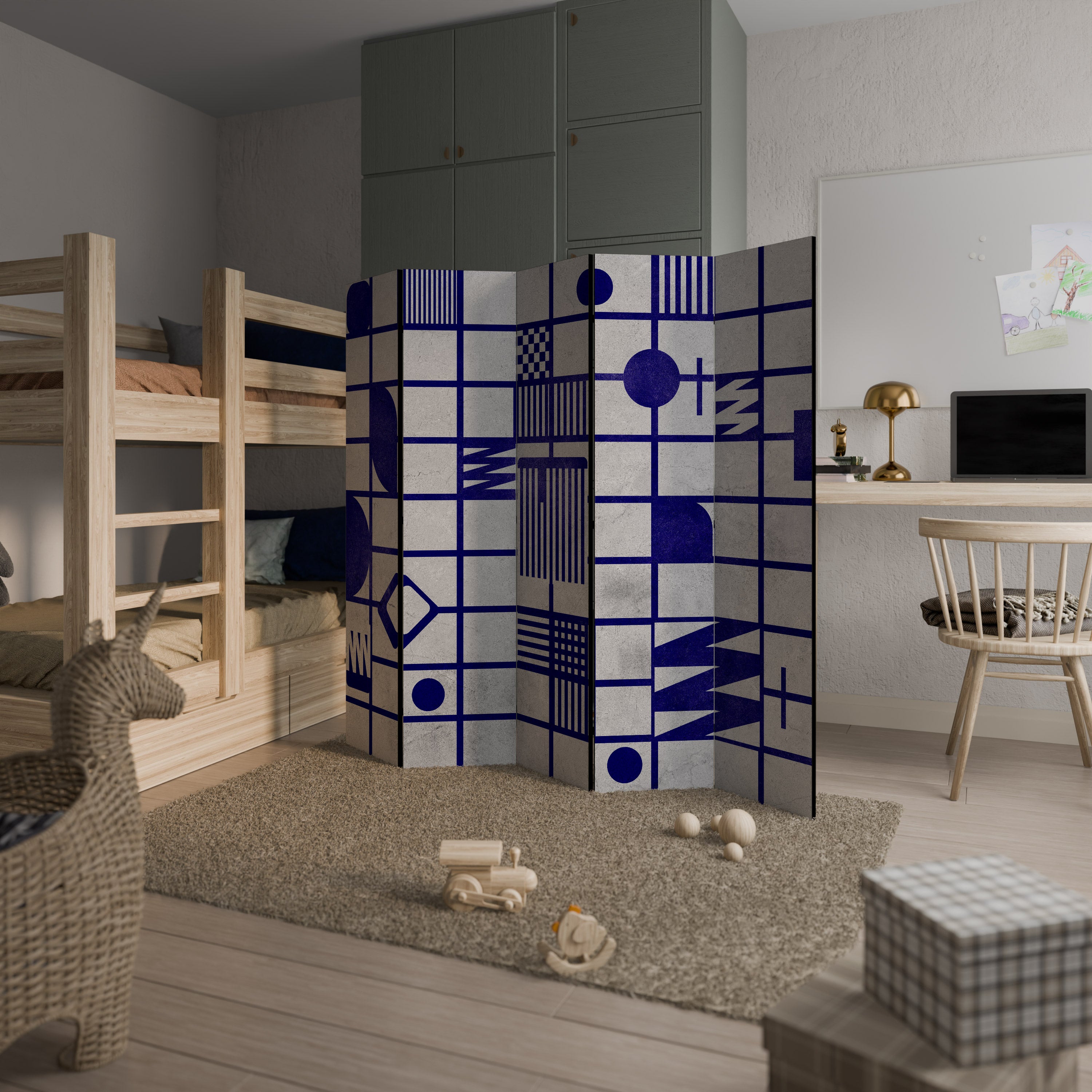 THE RIGHT PLACES Παραβάν με 5 πάνελ