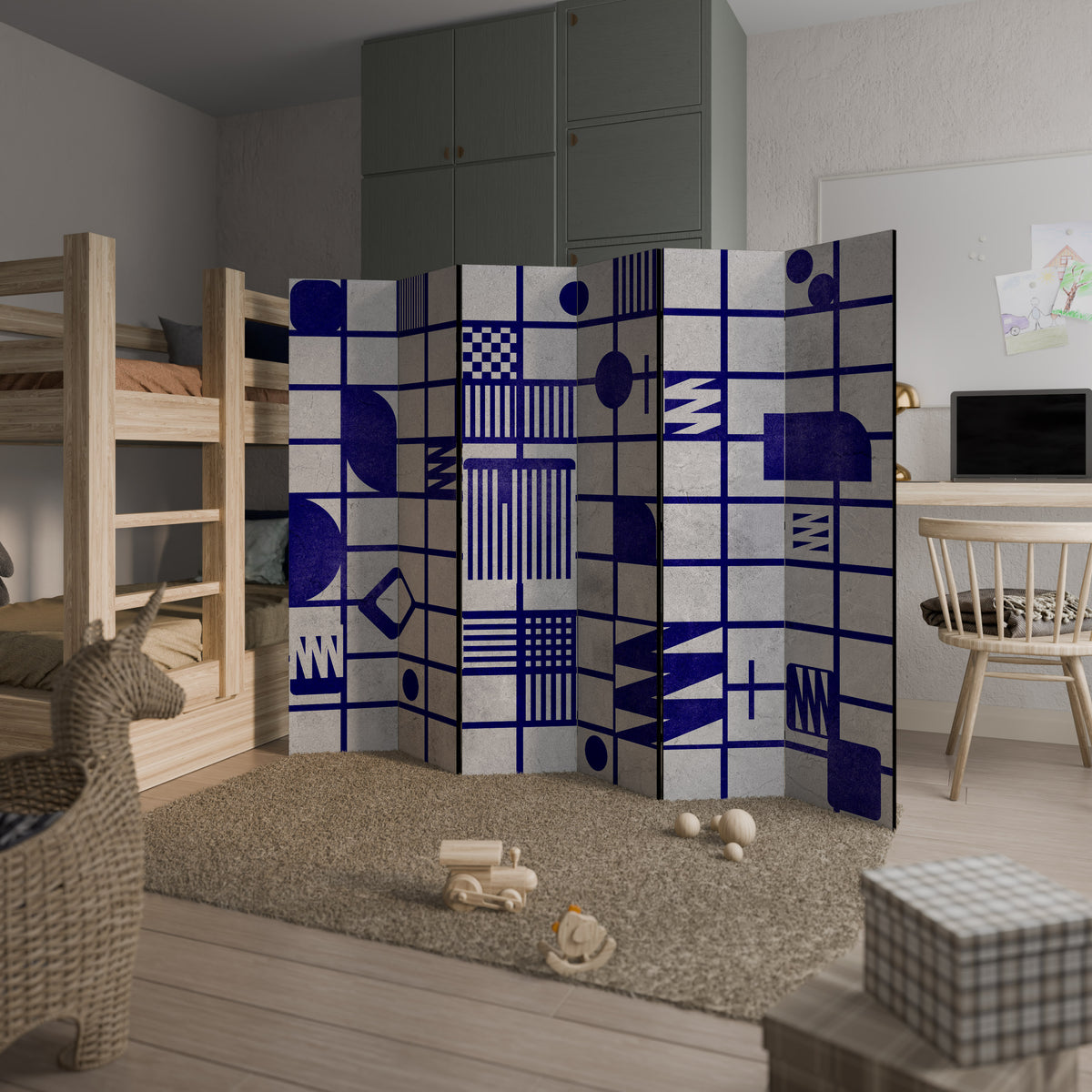 THE RIGHT PLACES 6-Panel Room Divider