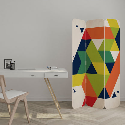 FUTURE SIGN 3-Panel Plywood Room Divider