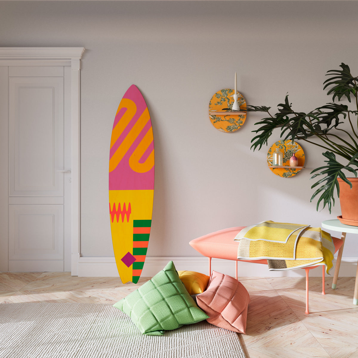 VIVID VIBRATIONS Surfboard Decorative Panel