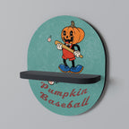 PUMPKIN BASEBALL Decorative Art Shelf