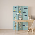 PATHS TO HAPPINESS Dekorativ rumsavdelare – 3 paneler