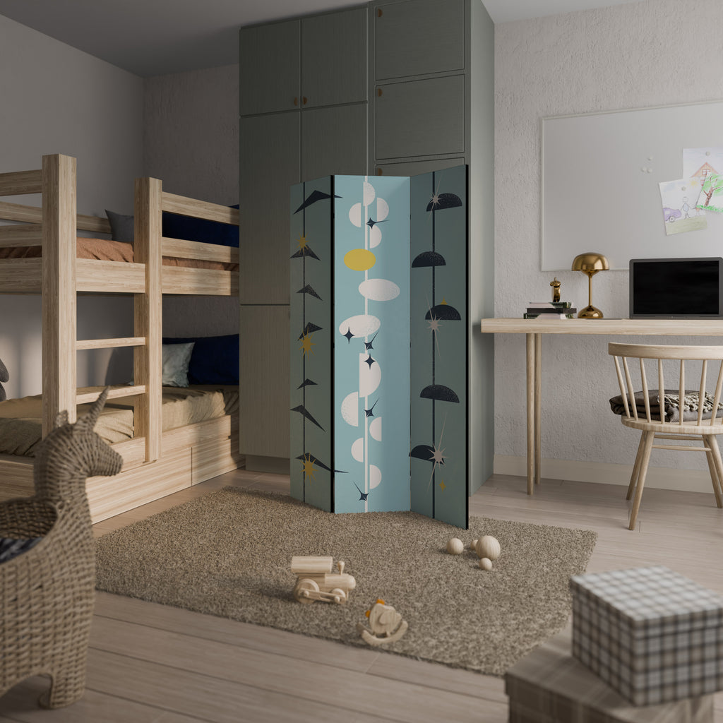 PATHS TO HAPPINESS Dekorativ rumsavdelare – 3 paneler