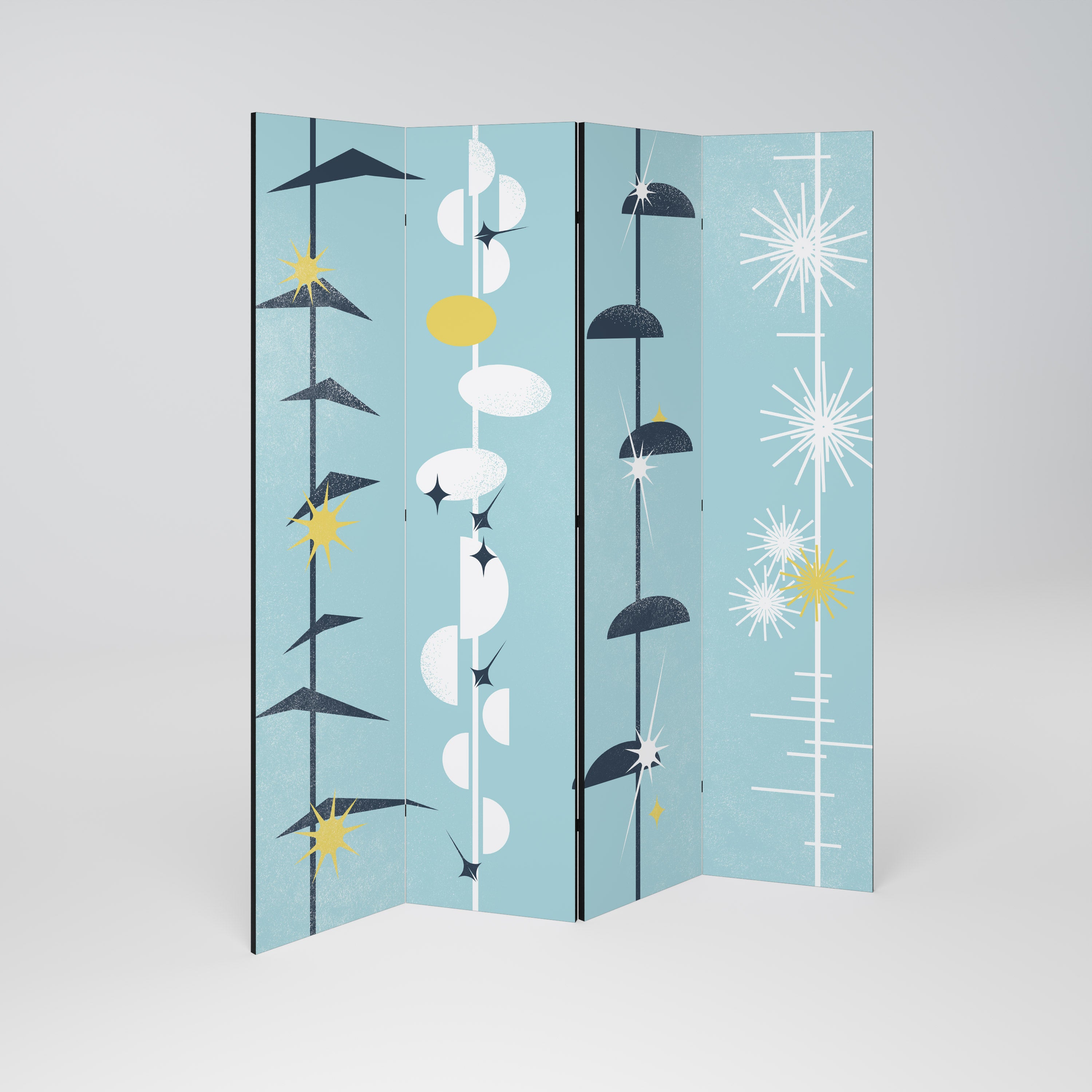 PATHS TO HAPPINESS 4-Panel Room Divider