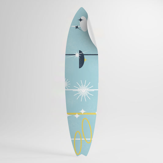 PATHS TO HAPPINESS Vinilo decorativo de tabla de surf