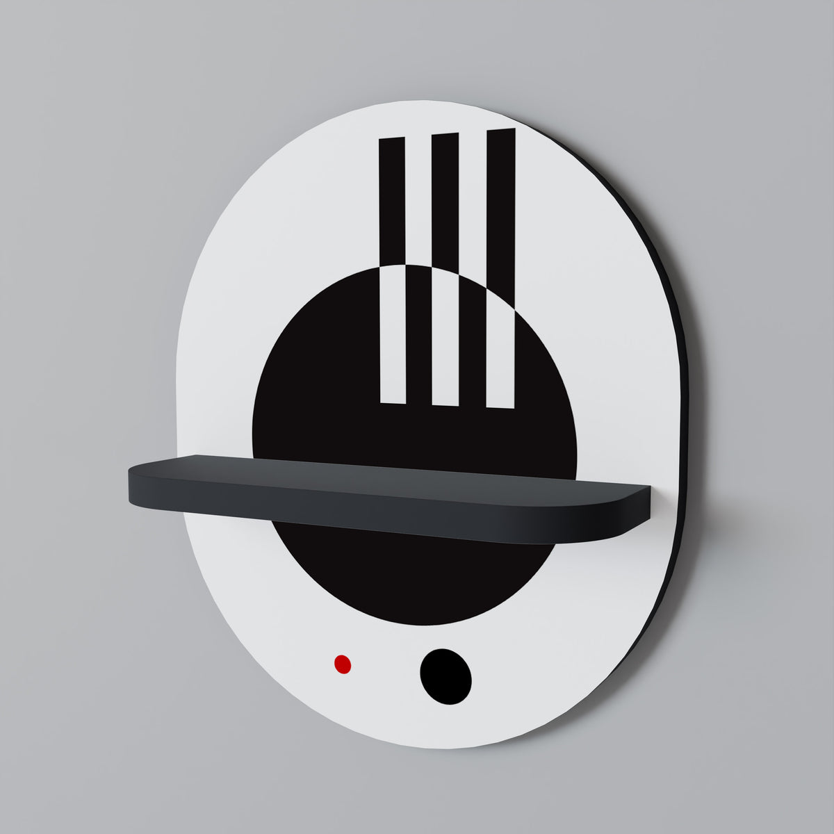 BLACK AND WHITE COMBINATION Dekoratives Wandregal