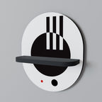 BLACK AND WHITE COMBINATION Decorative Art Shelf