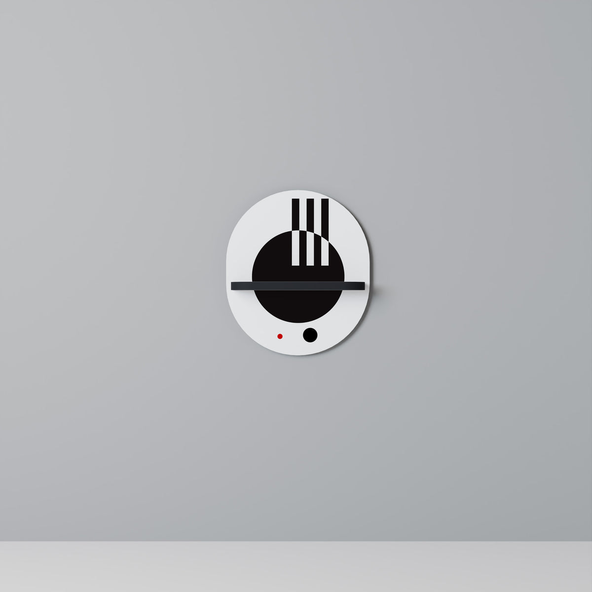 BLACK AND WHITE COMBINATION Dekoratives Wandregal