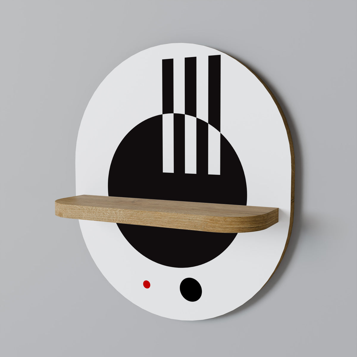 BLACK AND WHITE COMBINATION Dekoratives Wandregal