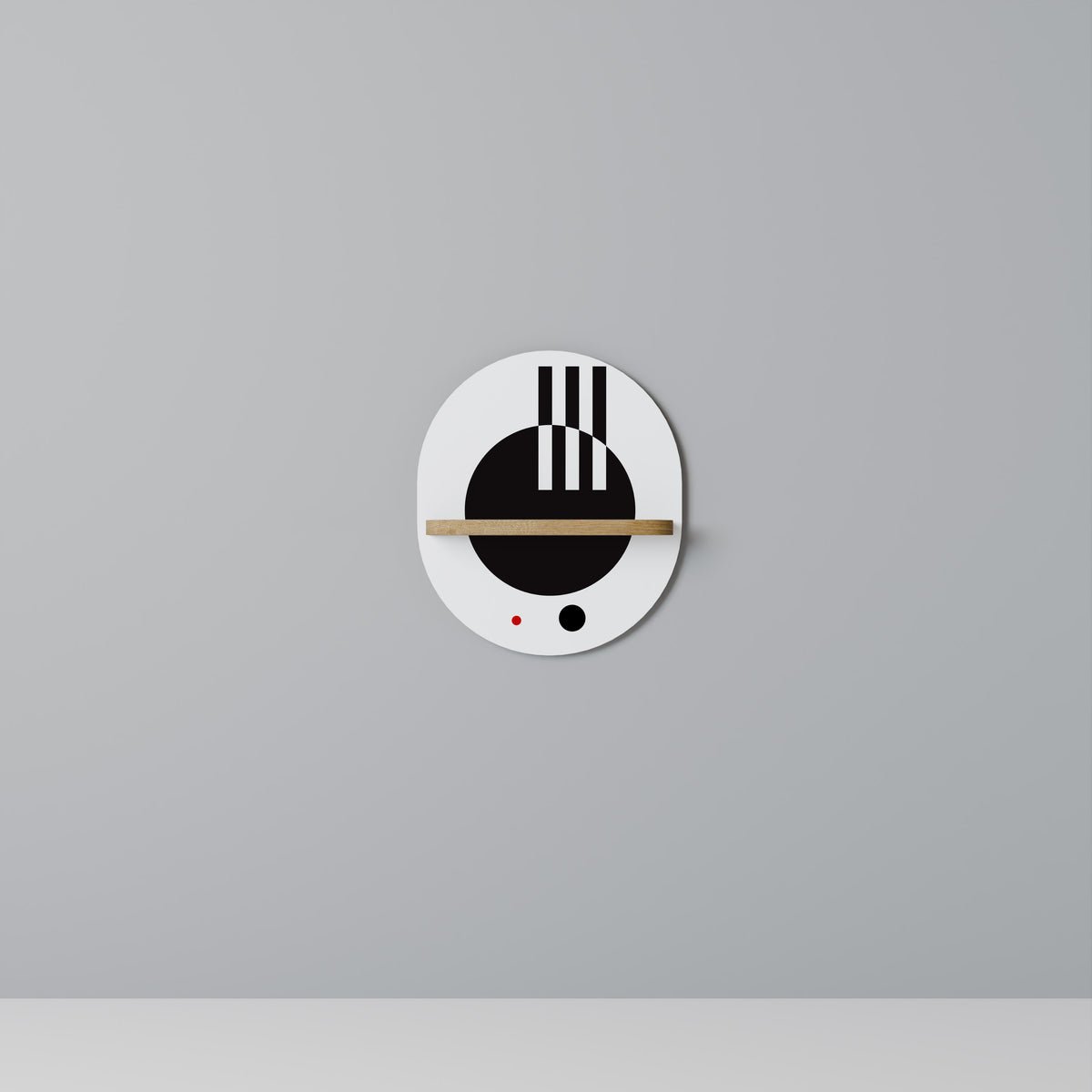 BLACK AND WHITE COMBINATION Dekoratives Wandregal