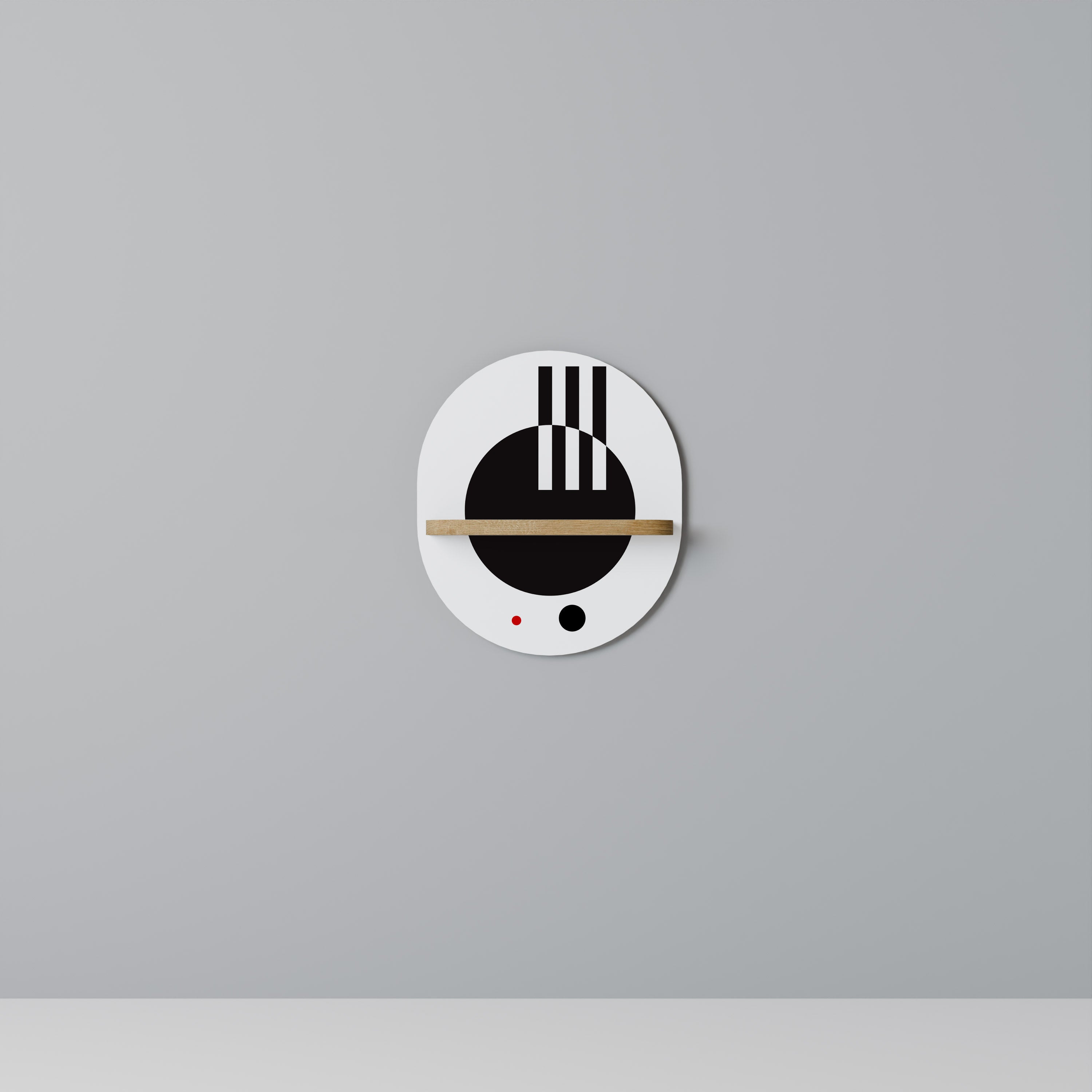 BLACK AND WHITE COMBINATION Decorative Art Shelf