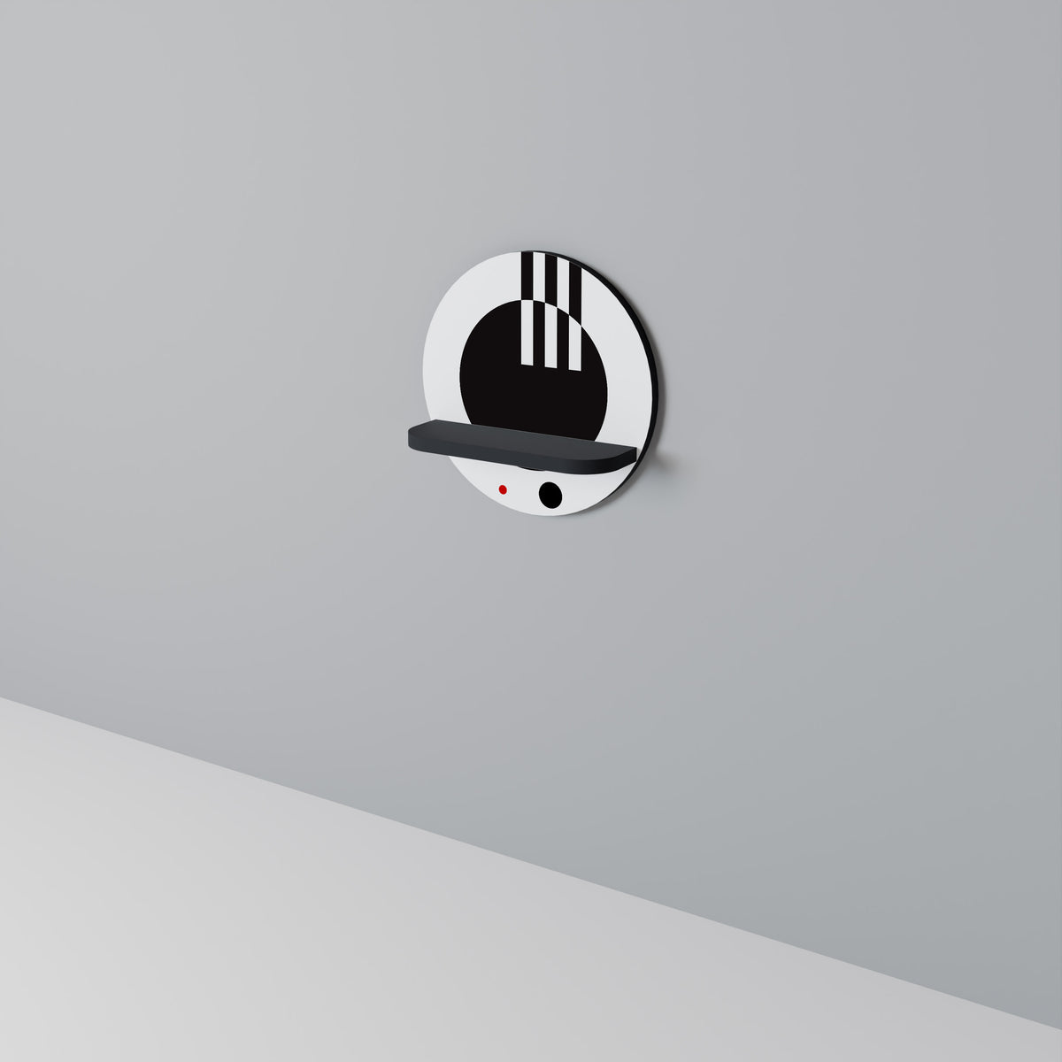 BLACK AND WHITE COMBINATION Dekoratives Wandregal