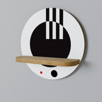 BLACK AND WHITE COMBINATION Decorative Art Shelf