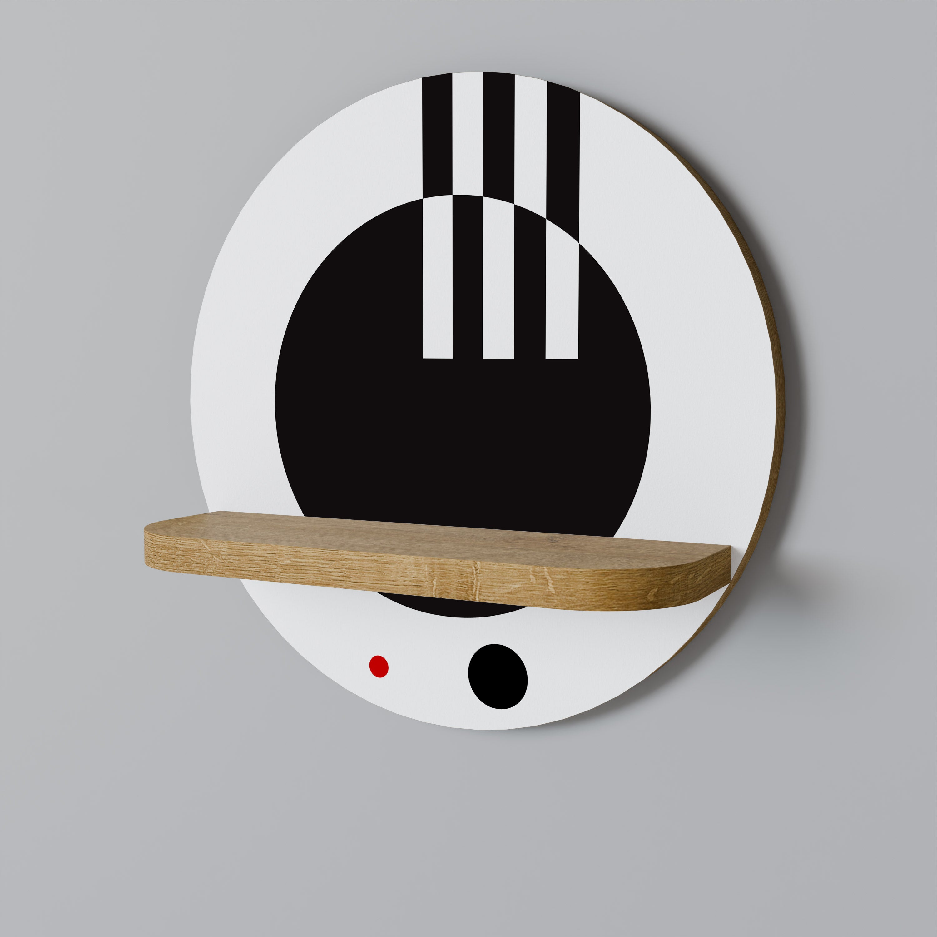 BLACK AND WHITE COMBINATION Decorative Art Shelf