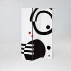 BLACK AND WHITE COMBINATION Παραβάν με 3 πάνελ