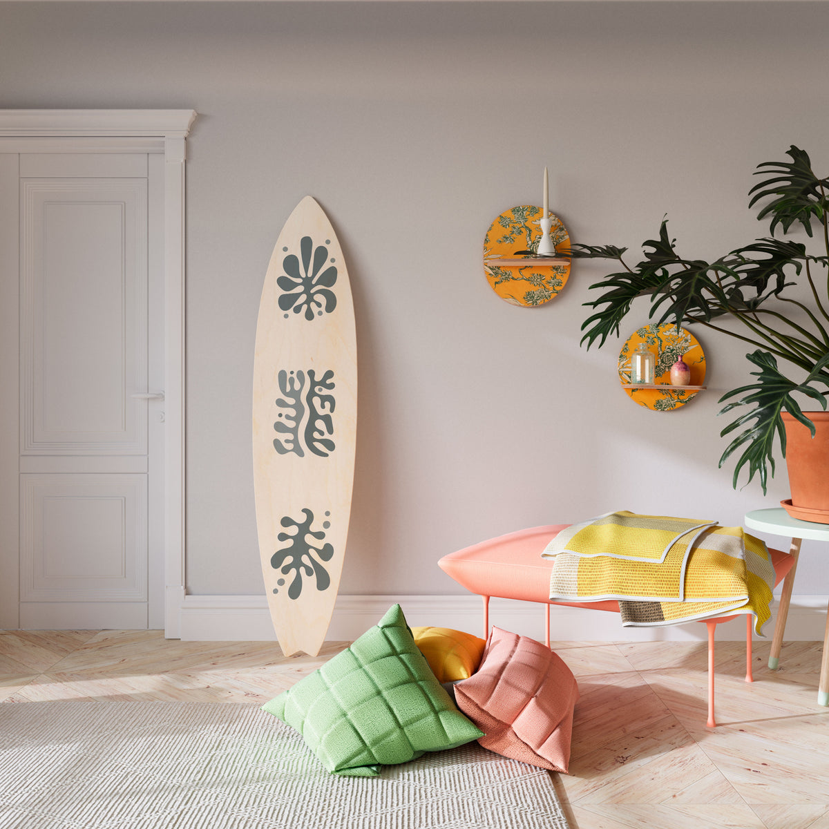 WONDERLAND VEGETATION Surfboard Decorative Panel