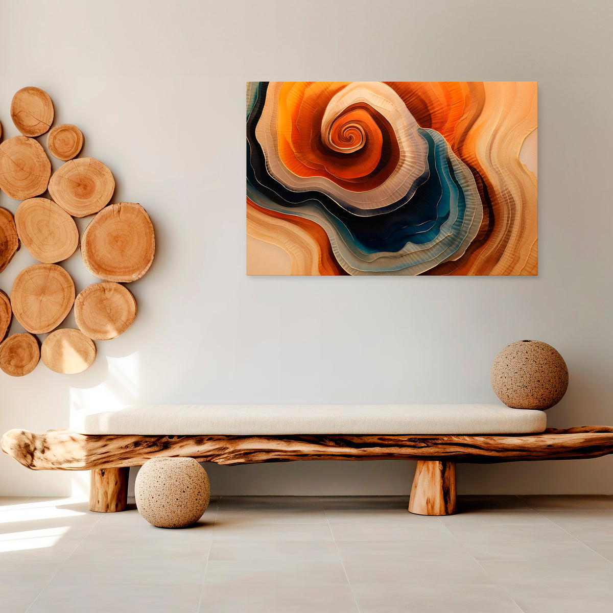 SPIRALING DREAMSCAPE Horizontal Canvas Print
