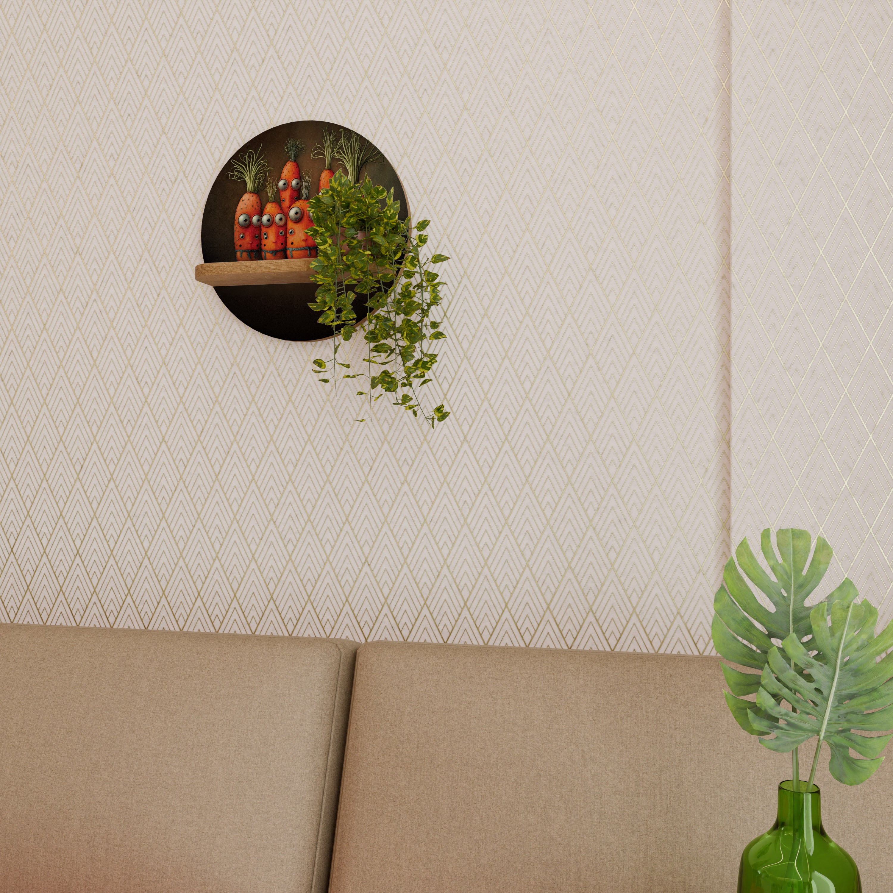 CUTE OR SCARY Decorative Art Shelf