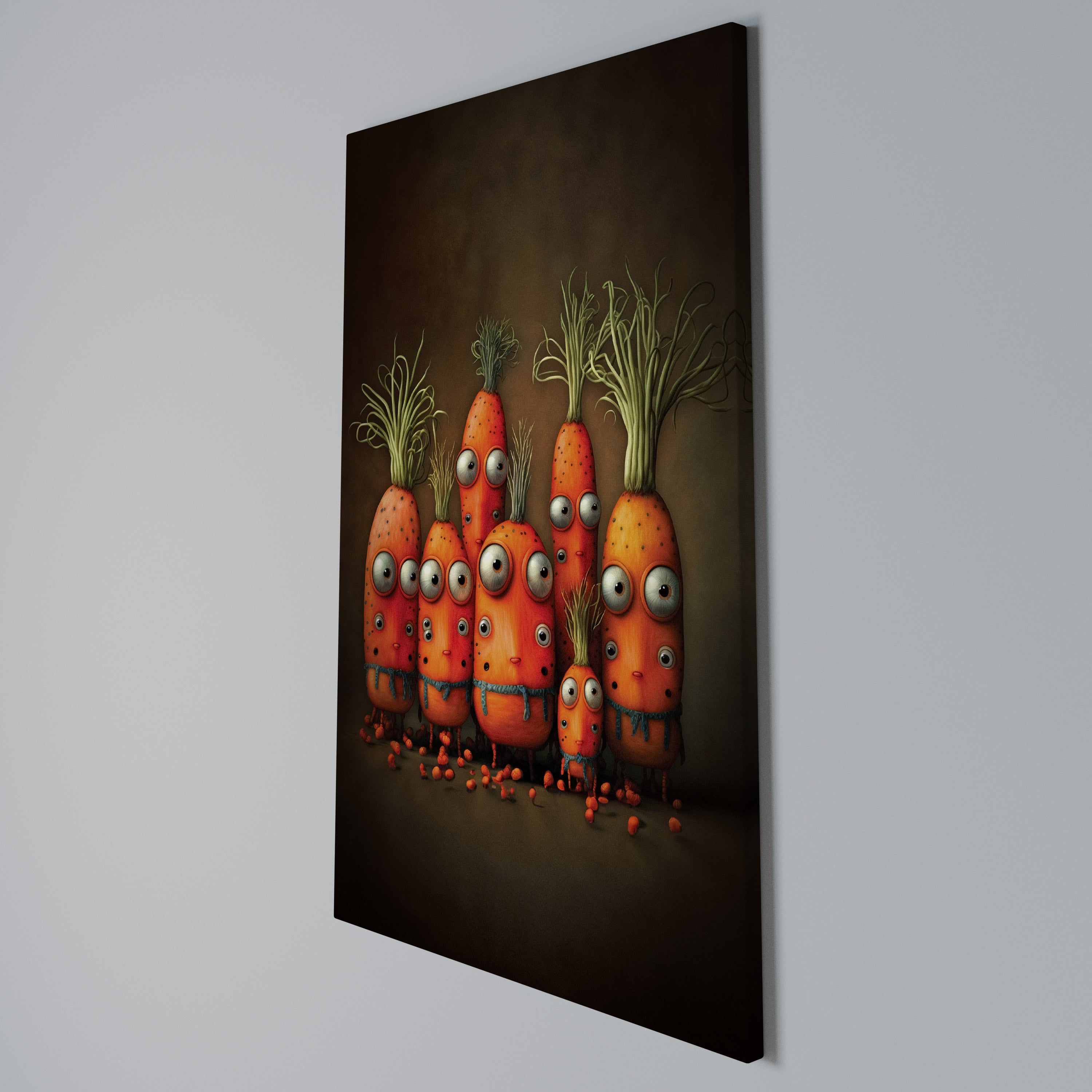 CUTE OR SCARY Vertical Canvas Print