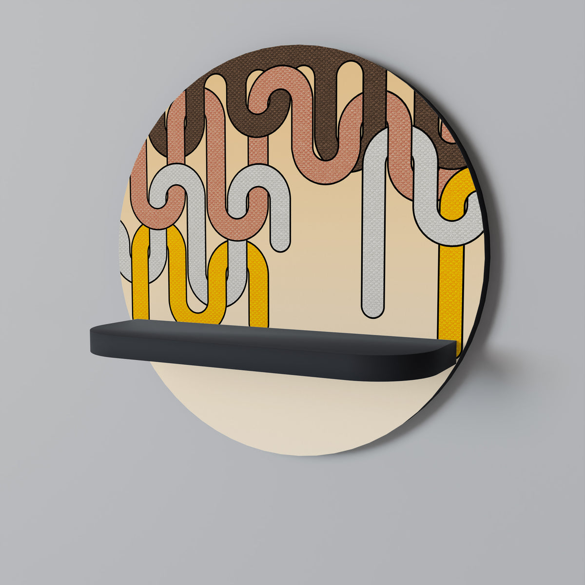 COLORFUL STRINGS Dekoratives Wandregal